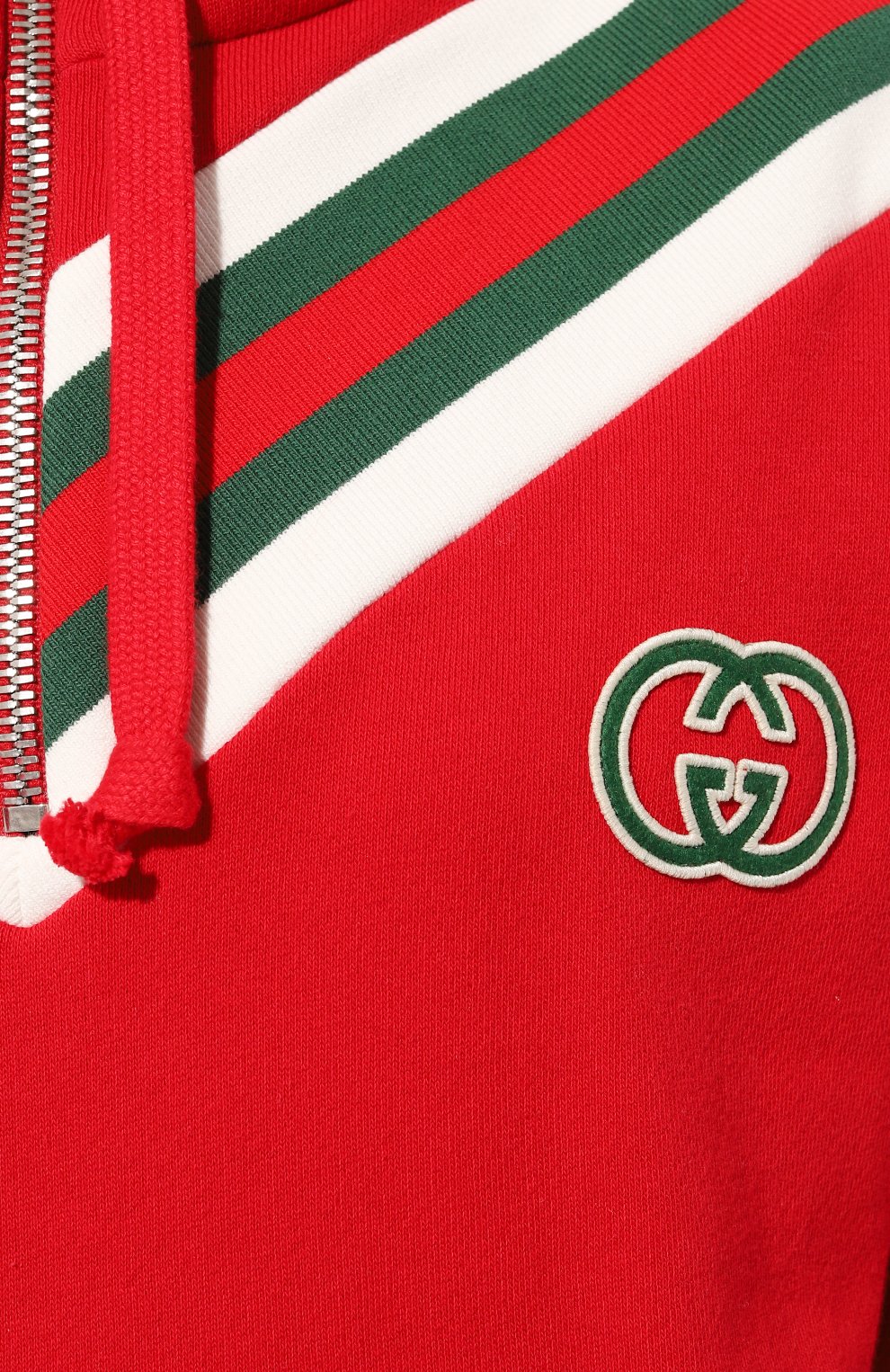 Хлопковое худи GUCCI красного цвета по цене 176500 руб., арт. 717410/XJEVX, фото 5 Хлопковое худи GUCCI, арт. 717410/XJEVX, фото 5