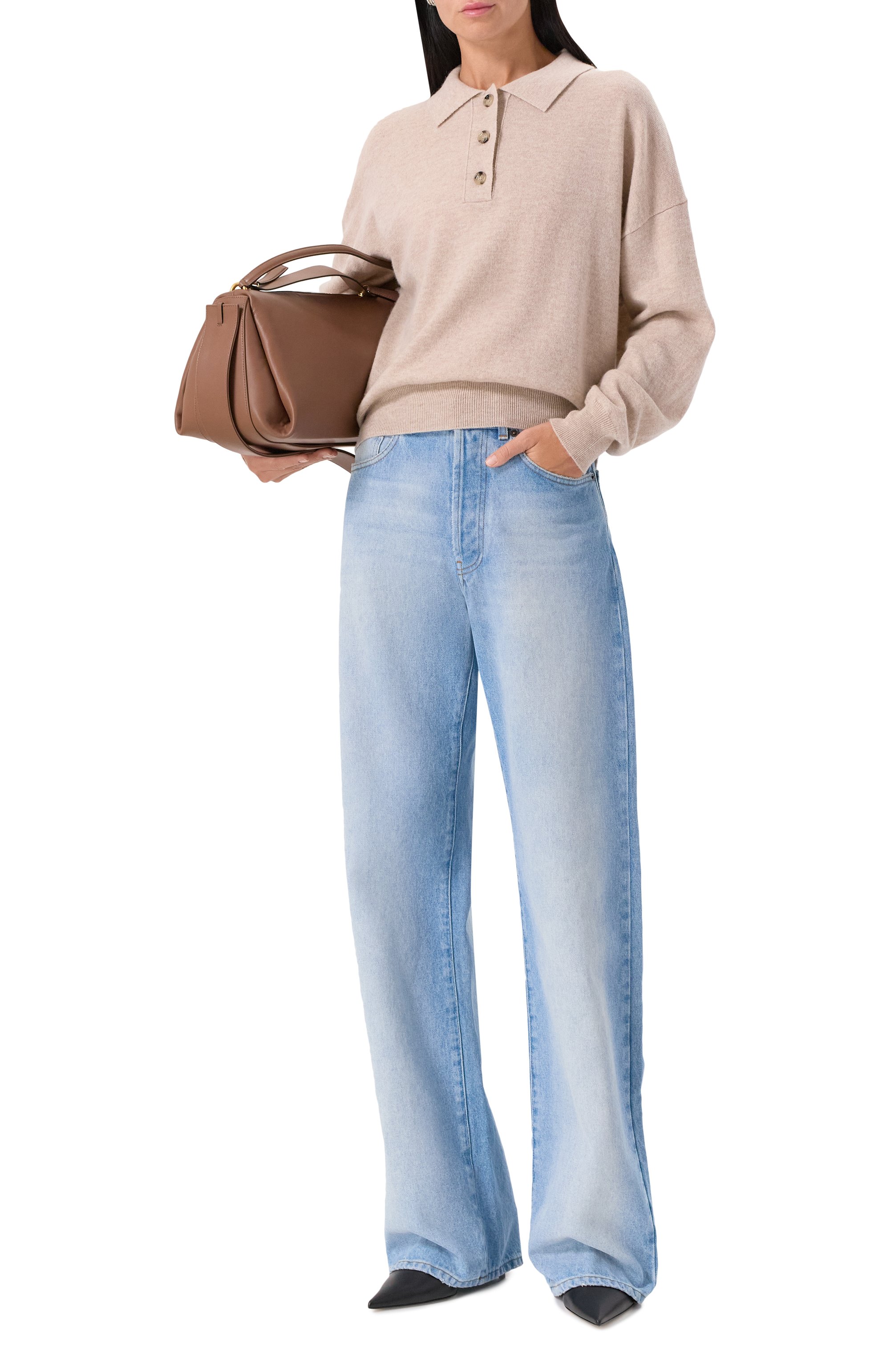 Поло из шерсти и кашемира ALLUDE, арт. 255/17653, фото 2