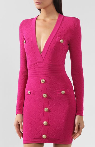 Платье из вискозы BALMAIN, арт. SF16262/K462, фото 3