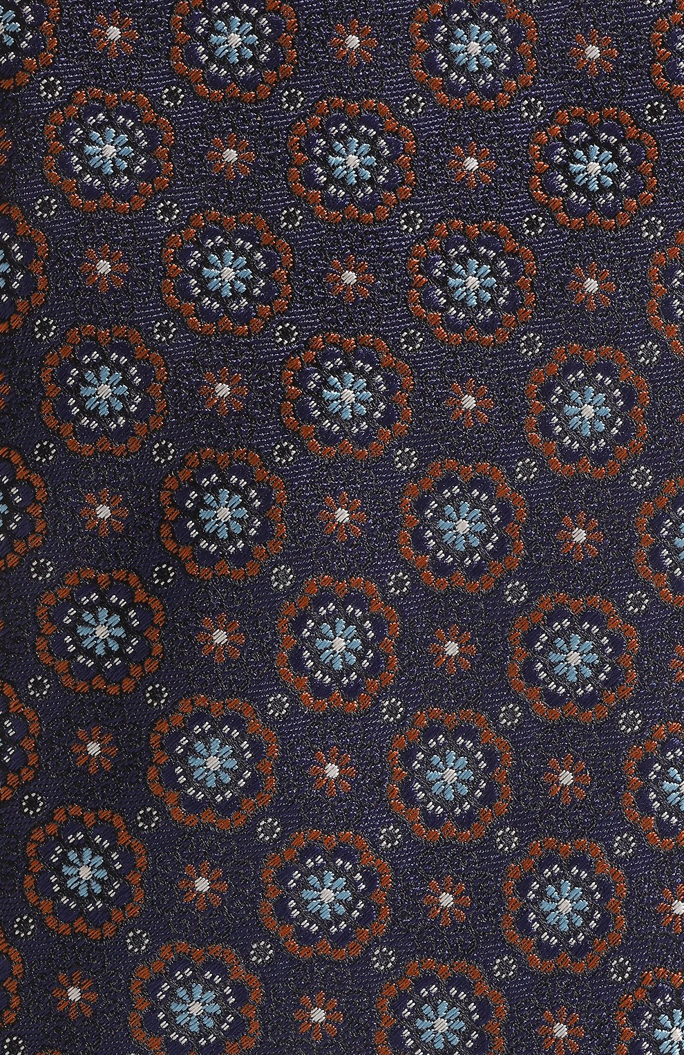 Шелковый галстук CANALI темно-синего цвета по цене 17600 руб., арт. 18/HJ03659, фото 4 Шелковый галстук CANALI, арт. 18/HJ03659, фото 4