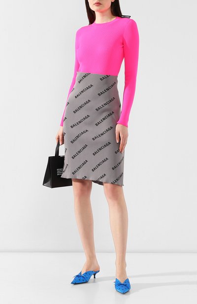 Пуловер BALENCIAGA розового цвета по цене 47150 руб., арт. 576322/T6146, фото 2 Пуловер BALENCIAGA, арт. 576322/T6146, фото 2