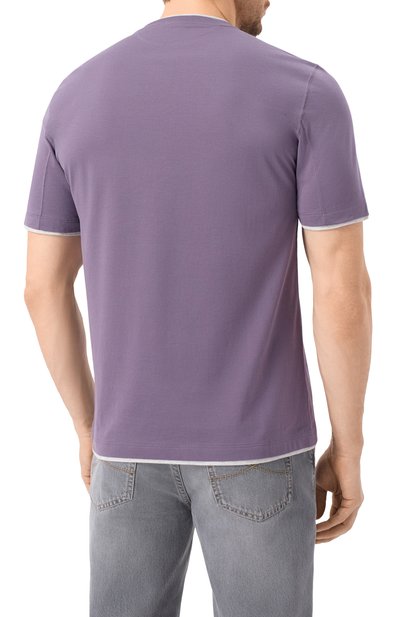 Хлопковая футболка BRUNELLO CUCINELLI, арт. M0B137427, фото 4