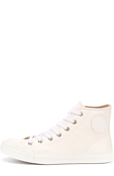 Высокие кожаные кеды lauren CHLOÉ, арт. CH27051/E84, фото 3