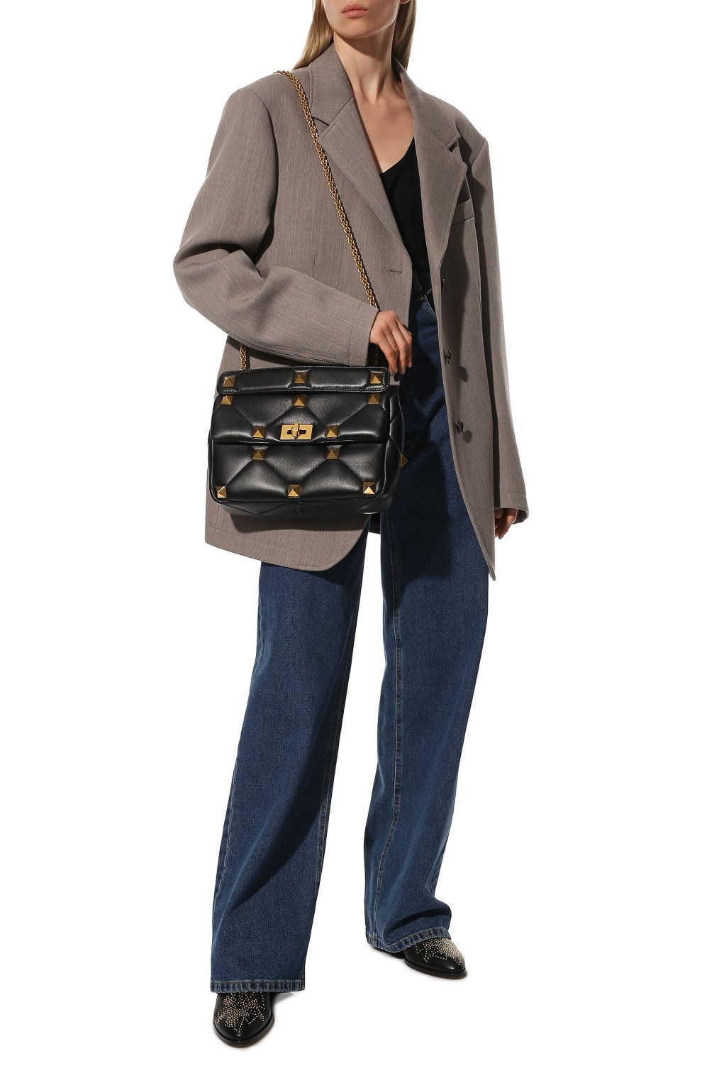 Сумка roman stud large VALENTINO, арт. VW0B0I60/BSF, фото 6