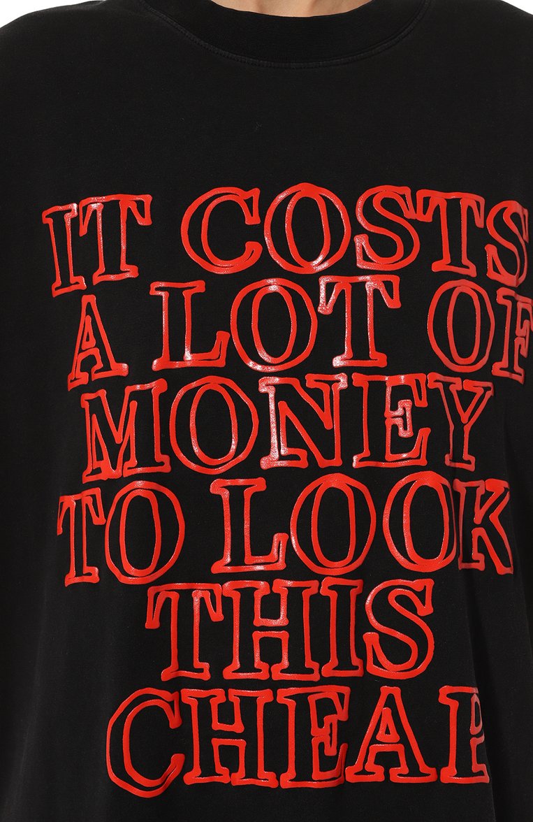 Хлопковая футболка VETEMENTS, арт. UE64TR180B, фото 1