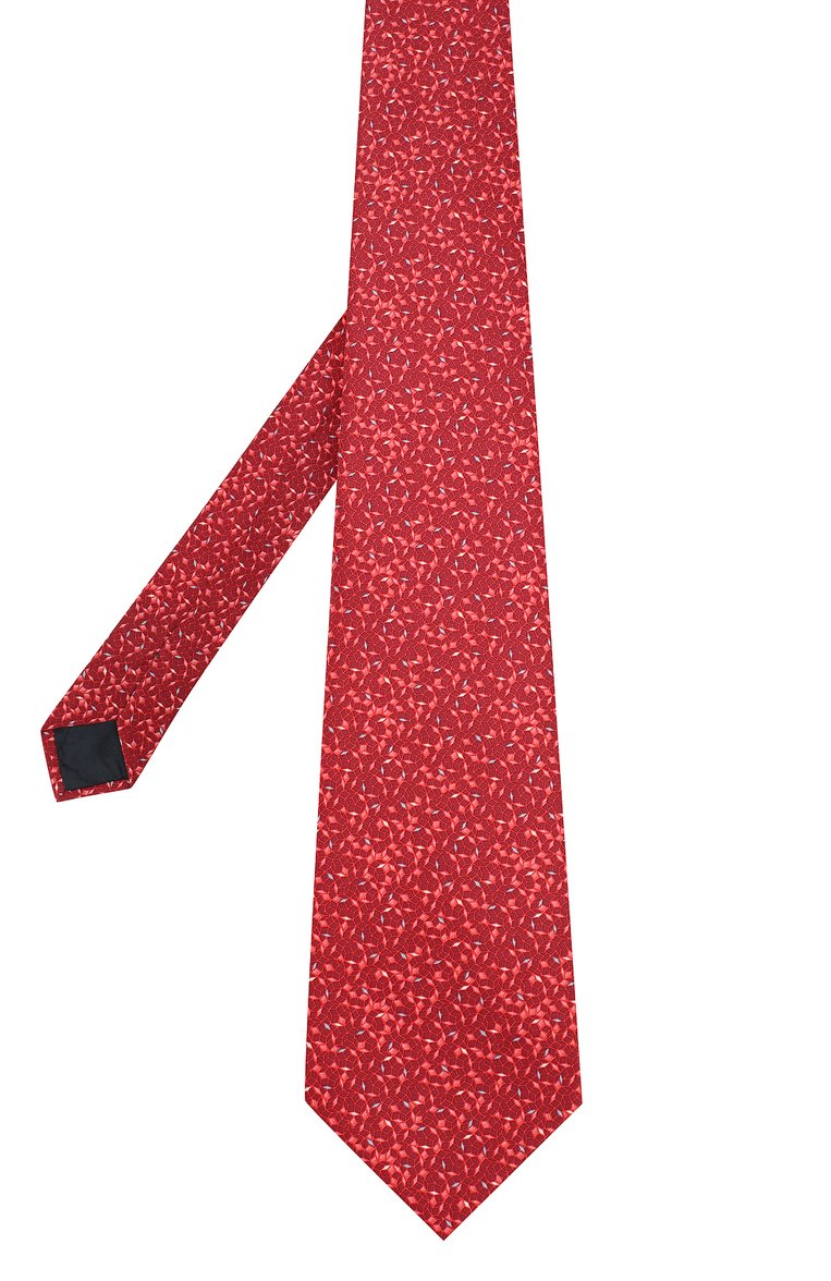 Мужской комплект из галстука и платка LANVIN красного цвета, арт. 4156/TIE SET | Фото 2 (Материал: Шелк, Текстиль; Статус проверки: Проверена категория, Проверено; Нос: Не проставлено)
