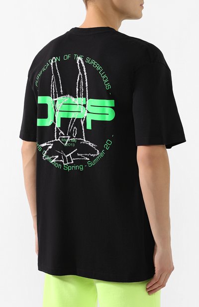 Хлопковая футболка OFF-WHITE, арт. 0MAA038R201850081045, фото 4
