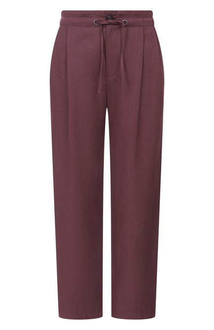 Женские брюки из хлопка и льна BRUNELLO CUCINELLI, арт. ML118P9217