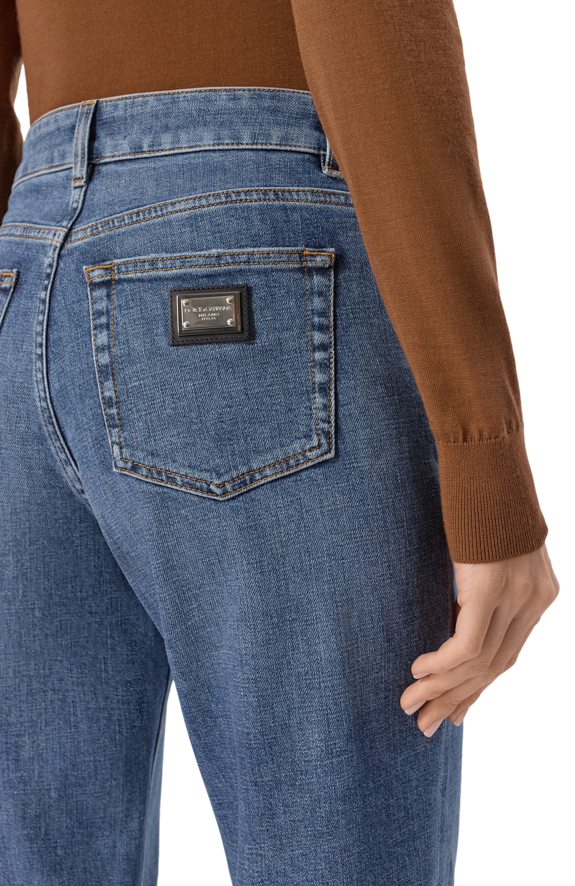 Джинсы DOLCE & GABBANA синего цвета по цене 59950 руб., арт. FTCFPD/G899K, фото 5 Джинсы DOLCE & GABBANA, арт. FTCFPD/G899K, фото 5