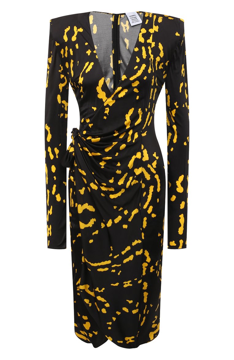 Платье из вискозы VETEMENTS, арт. WE52DR860S 1630/SALAMANDER PRINT, фото 1