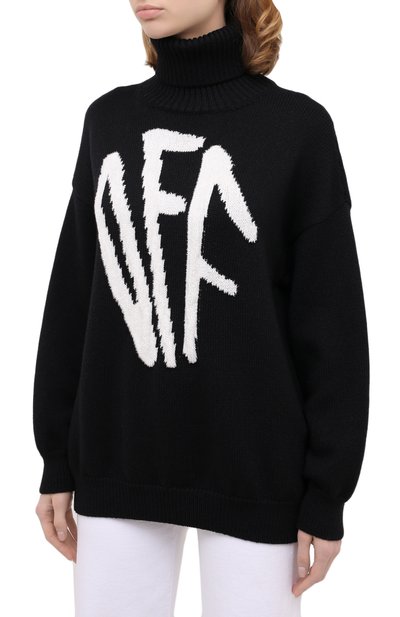 Шерстяной свитер OFF-WHITE, арт. 0WHF008F20KNI0011001, фото 3