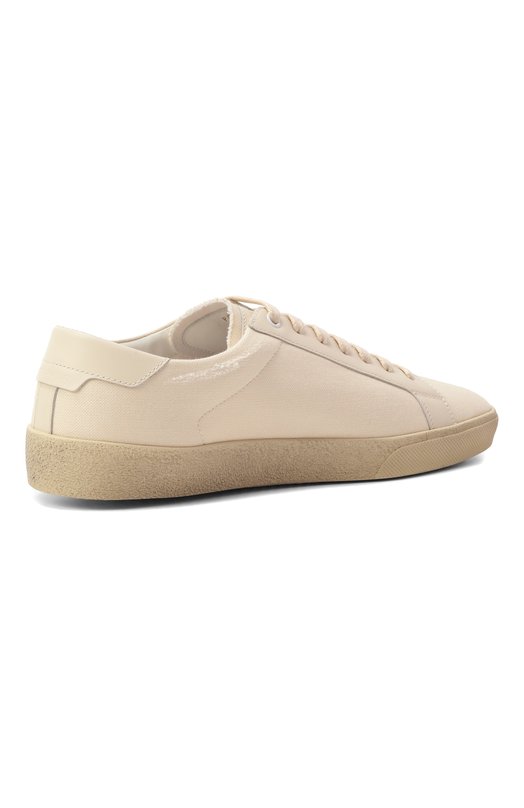Текстильные кеды Court Classic Saint Laurent 611106/GUP10 Кремовый  611106/GUP10 Фото 5