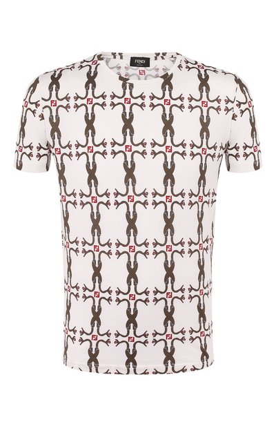 Хлопковая футболка FENDI, арт. FAF532 A793, фото 1