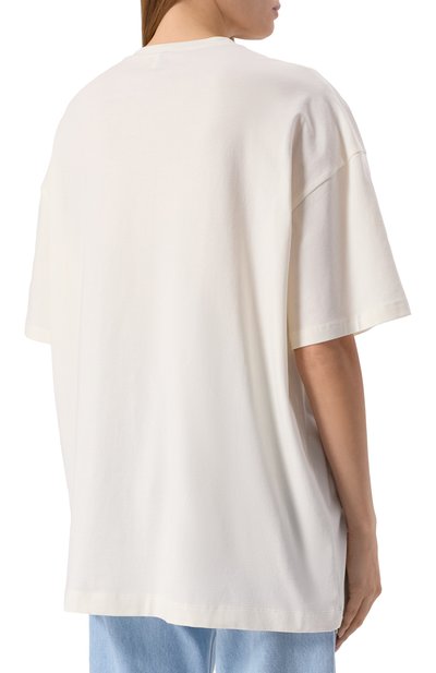 Хлопковая футболка PE молочного цвета по цене 14380 руб., арт. PESS25-17.1.62.10, фото 4 Хлопковая футболка PE, арт. PESS25-17.1.62.10, фото 4