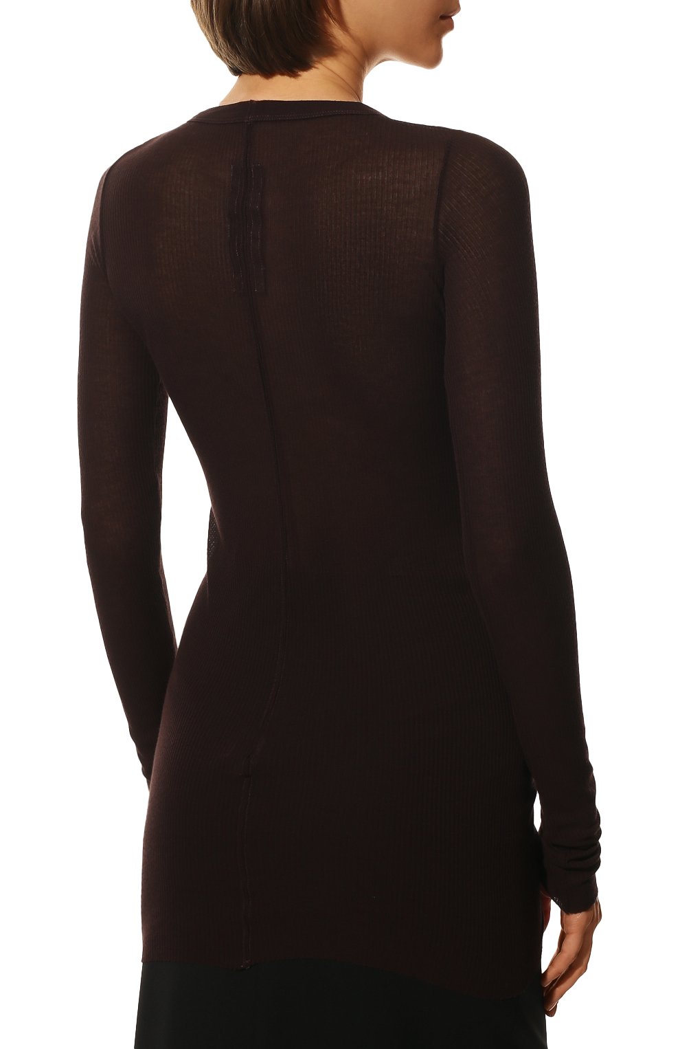 Лонгслив из вискозы и шелка RICK OWENS, арт. RP01B4202/RC, фото 4