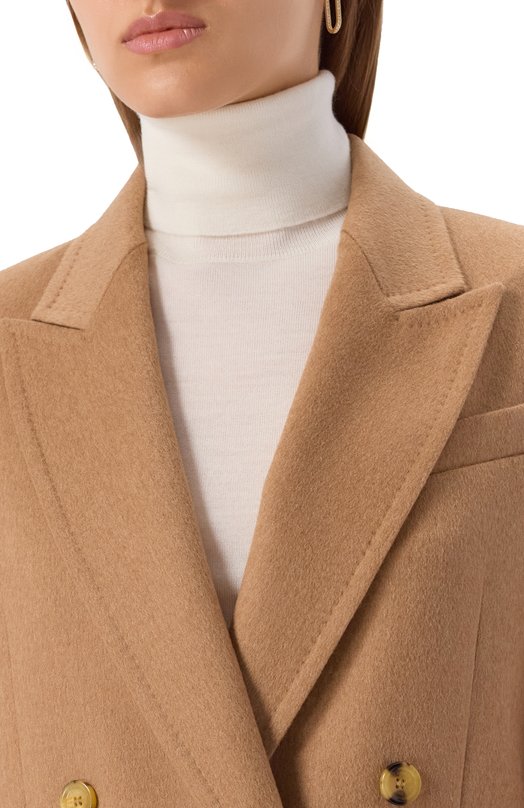 Шерстяной жакет Max Mara 0LIMPIA Бежевый  0LIMPIA Фото 5