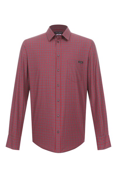 Мужская хлопковая рубашка DOLCE & GABBANA, арт. G5JZ9T/GJ283