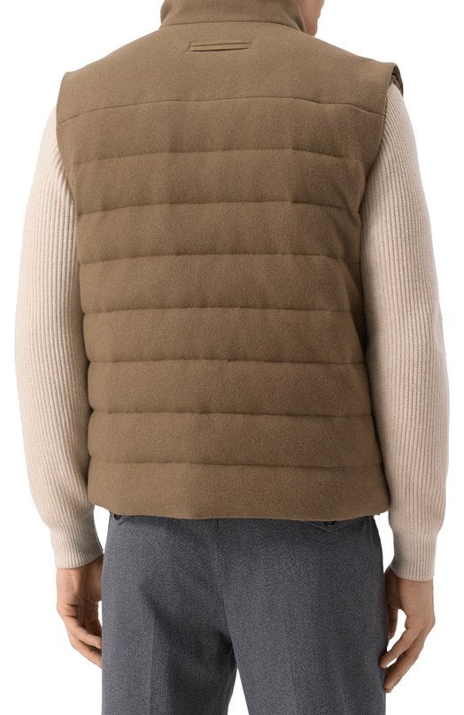Пуховый жилет Zegna E105/UET48A8 Коричневый  E105/UET48A8 Фото 4