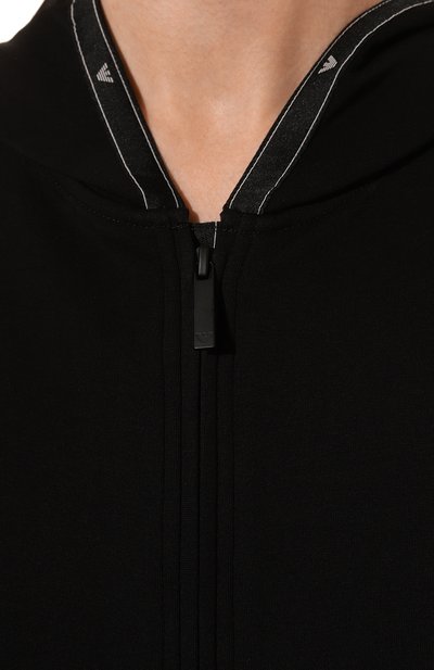 Хлопковая толстовка EMPORIO ARMANI черного цвета по цене 28050 руб., арт. 6D2M6D/1JHSZ, фото 5 Хлопковая толстовка EMPORIO ARMANI, арт. 6D2M6D/1JHSZ, фото 5