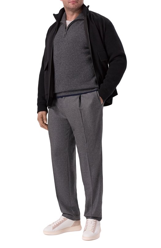 Шерстяные брюки Capobianco 19M808.FA00./58 Серый  19M808.FA00./58 Фото 2