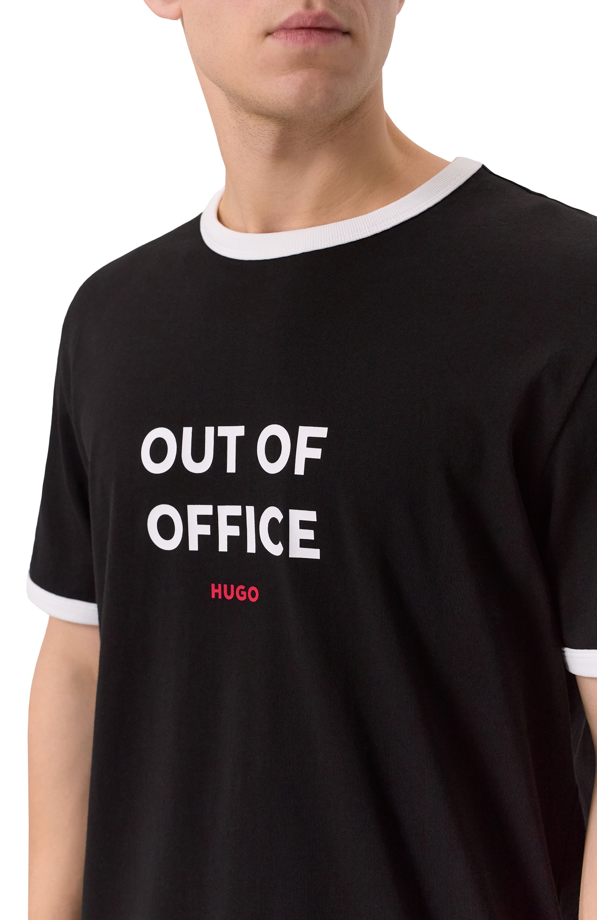 Хлопковая футболка HUGO, арт. 50556545, фото 5