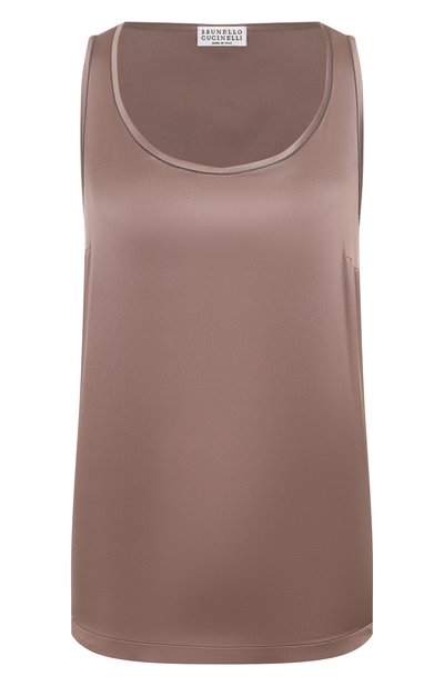 Женский атласный топ BRUNELLO CUCINELLI, арт. M0C59DE330