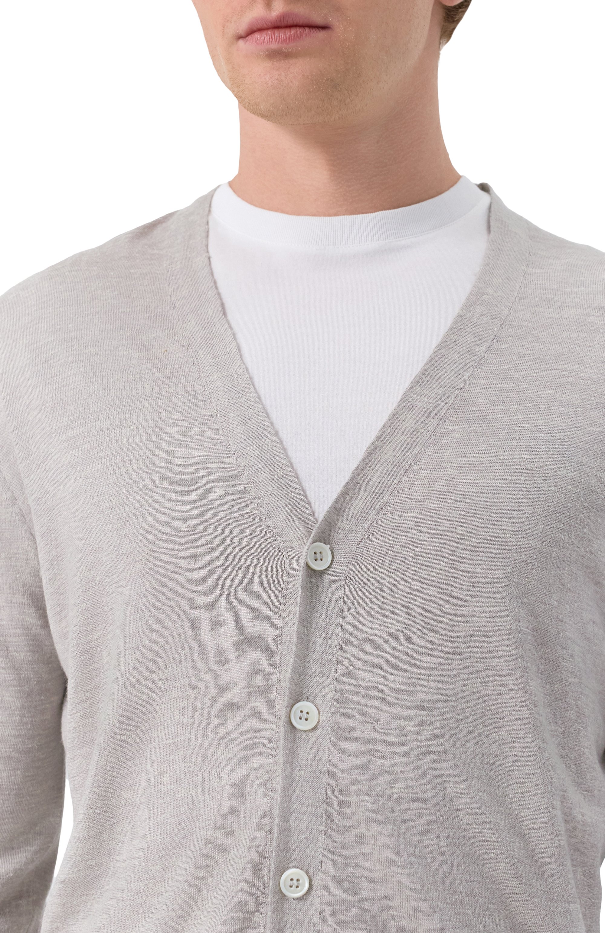 Кардиган из шелка и льна CORNELIANI, арт. 25M546-2525111, фото 5