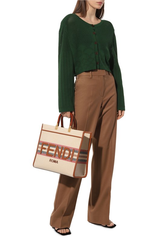 Сумка-тоут Sunshine medium Fendi 8BH386 ANWD Бежевый  8BH386 ANWD Фото 7