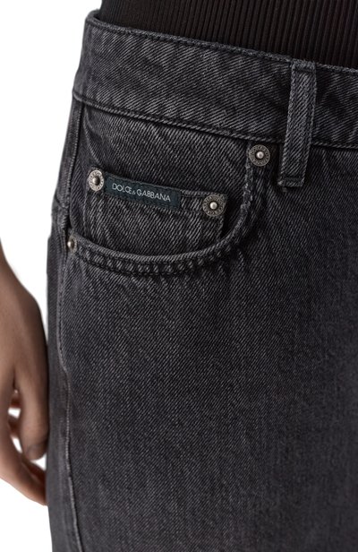 Джинсовая юбка DOLCE & GABBANA черного цвета по цене 109000 руб., арт. F4DD0D/G8PQ8, фото 5 Джинсовая юбка DOLCE & GABBANA, арт. F4DD0D/G8PQ8, фото 5