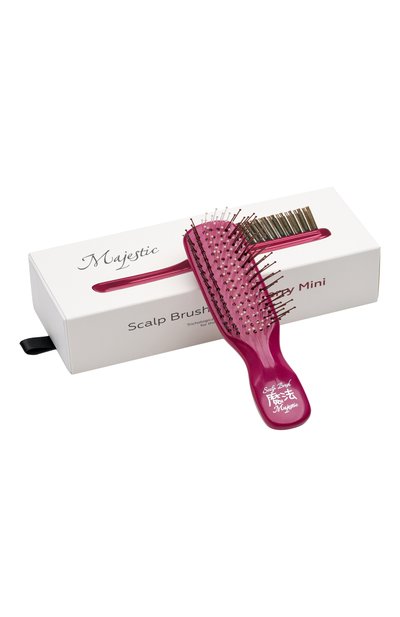 Женская мини-расческа scalp brush 198 зубцов, оттенок дикая вишня MAJESTIC, арт. 4673748653096