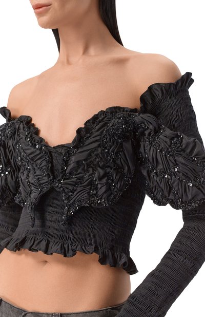 Топ с отделкой пайетками BLUMARINE, арт. 4C244A, фото 5