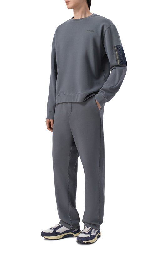 Хлопковые брюки Premiata PA1035F0 Серый  PA1035F0 Фото 2