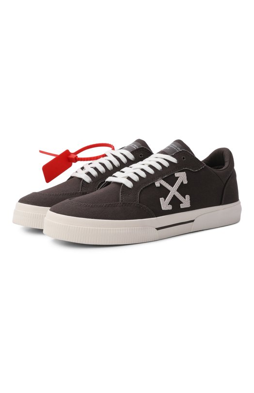 Текстильные кеды Vulc Off-White 0MIA293S26FAB001 Коричневый 0MIA293S26FAB001