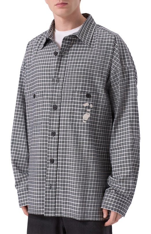 Хлопковая рубашка An Other Date F50DMASI065 Серый  F50DMASI065 Фото 3