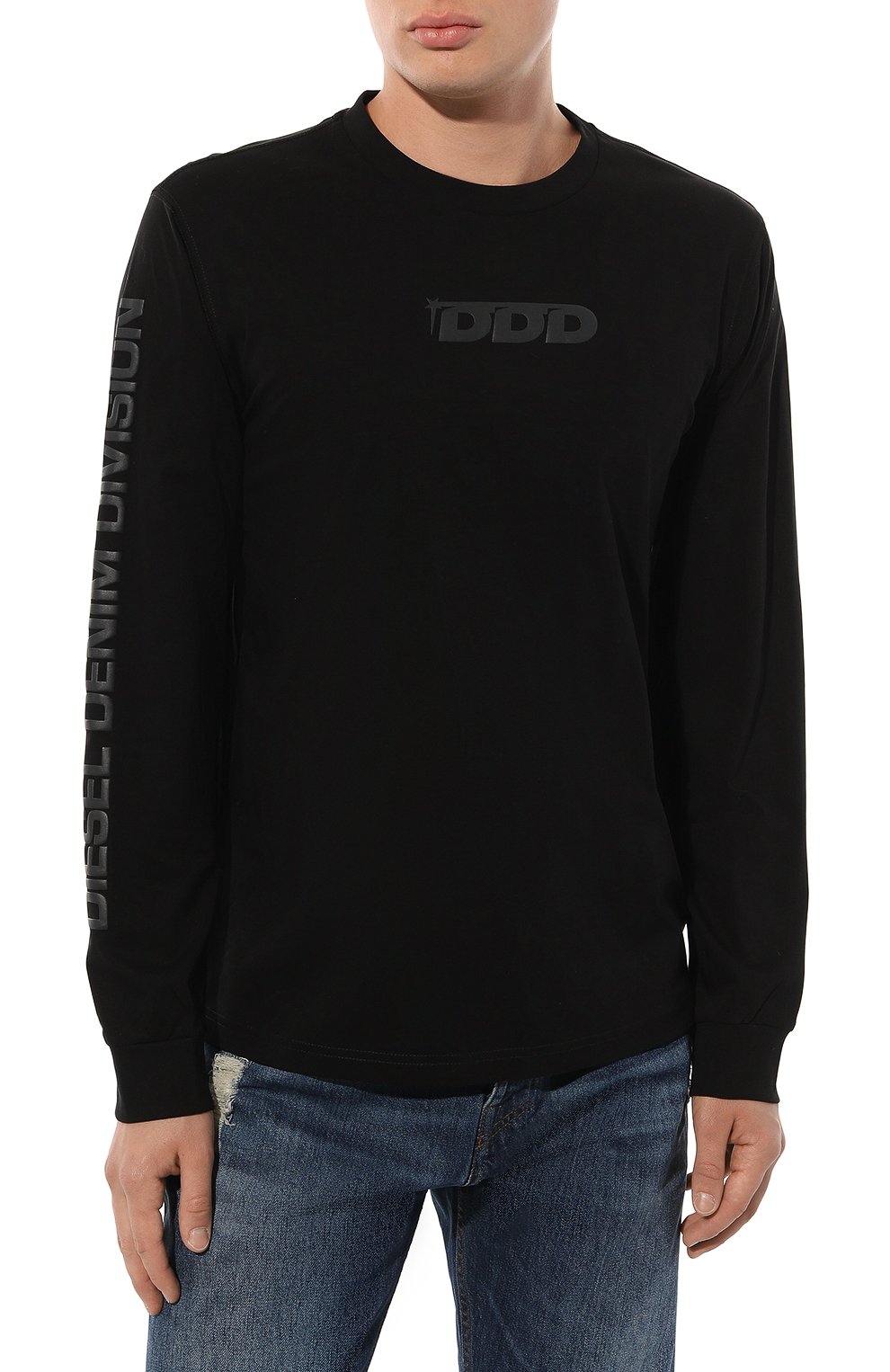 Хлопковый лонгслив DIESEL, арт. A11281/0QANW, фото 3