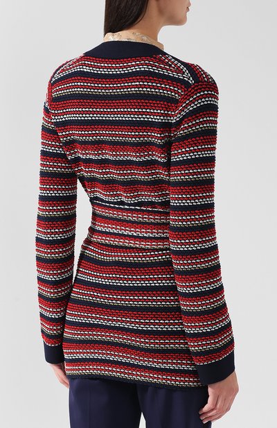 Кардиган из смеси шерсти и хлопка с поясом GUCCI, арт. 519842/X9T03, фото 4