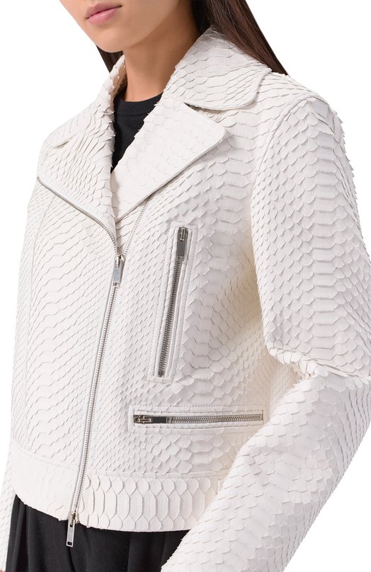 Куртка из кожи питона MVST EXBCK-Y089-3N/YLN006 Белый  EXBCK-Y089-3N/YLN006 Фото 5