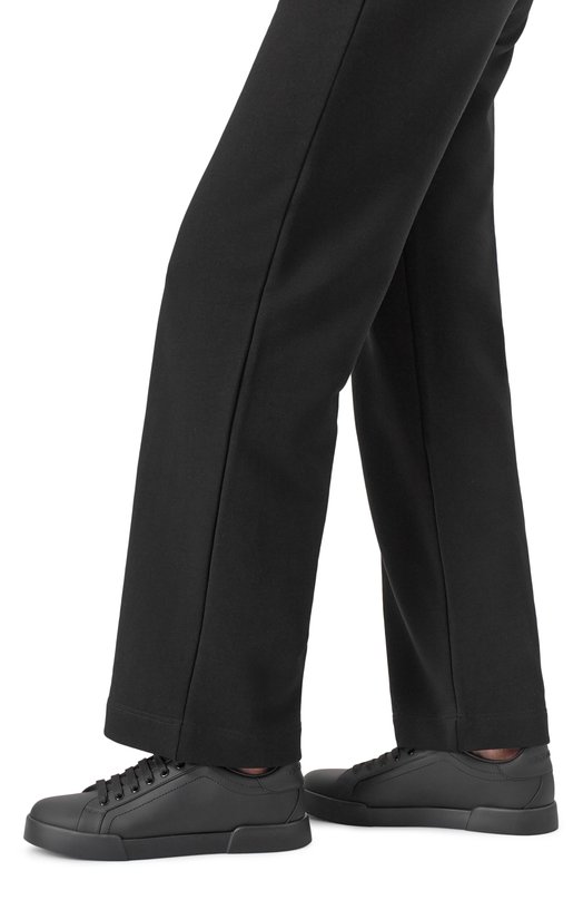 Кожаные кеды Portofino Dolce & Gabbana CK2330/A1065 Чёрный  CK2330/A1065 Фото 3