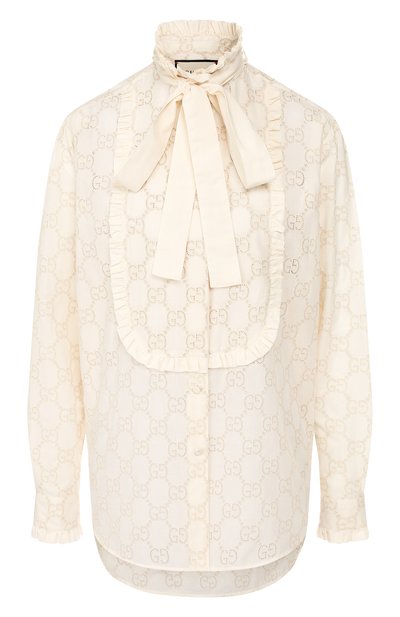 Женская хлопковая блузка GUCCI, арт. 569104/ZABI8