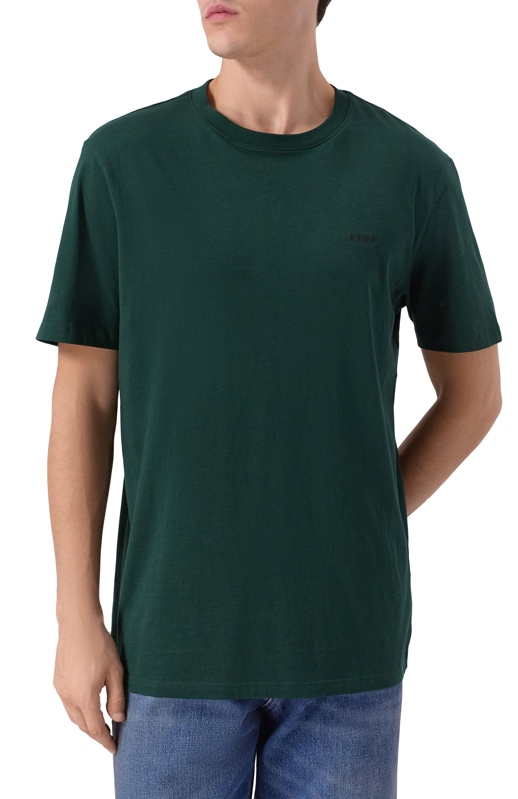Хлопковая футболка HUGO, арт. 50466158, фото 3