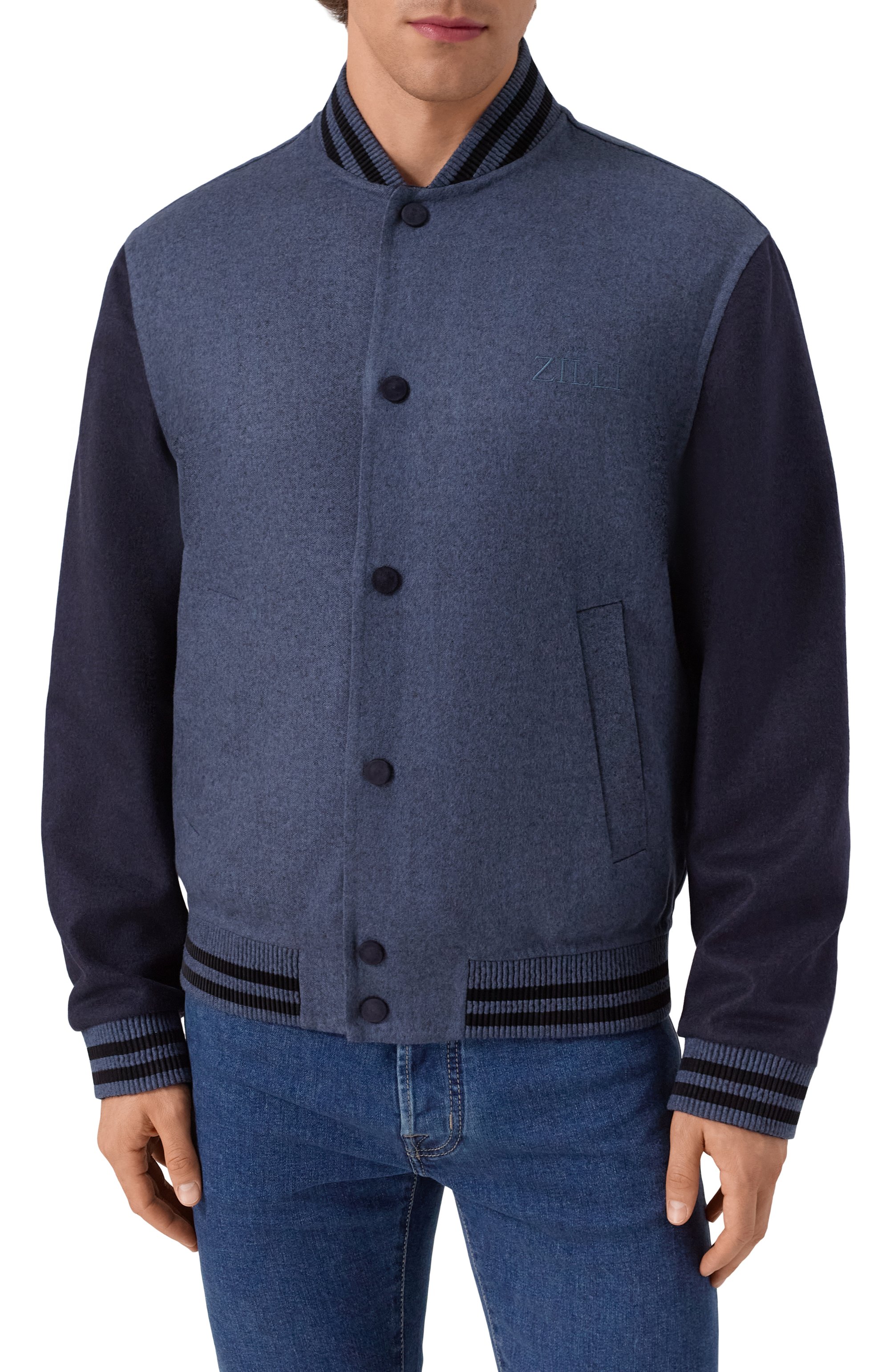 Бомбер и шерсти и кашемира ZILLI, а�рт. DBL005M024450034U, фото 3