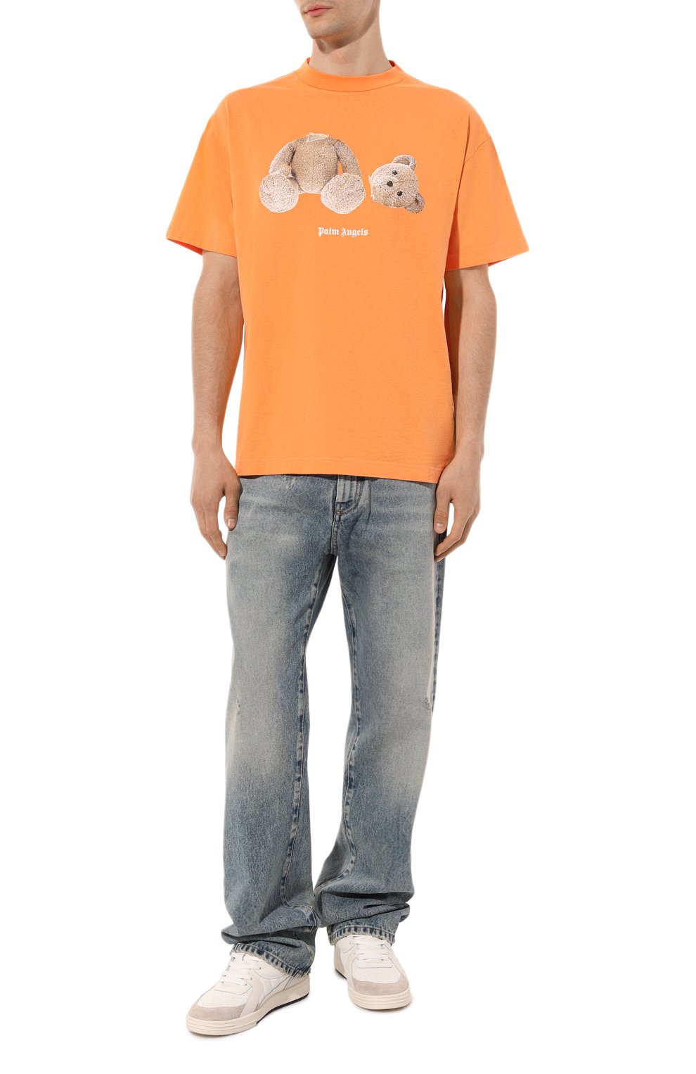 Хлопковая футболка PALM ANGELS, арт. PMAA001C99JER0142260, фото 2