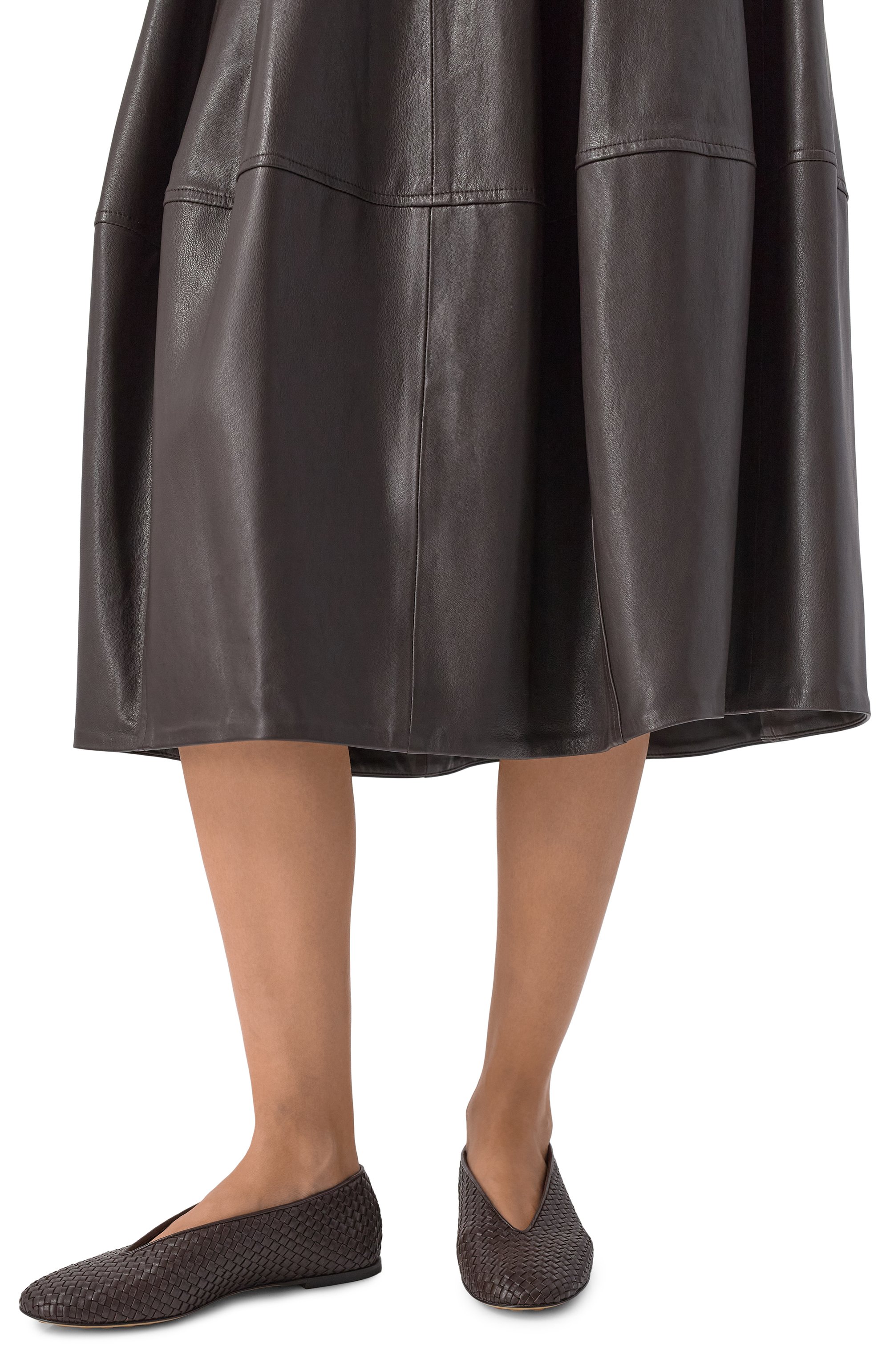 Кожаные балетки rosa BOTTEGA VENETA, арт. 837887/V4VE0, фото 3