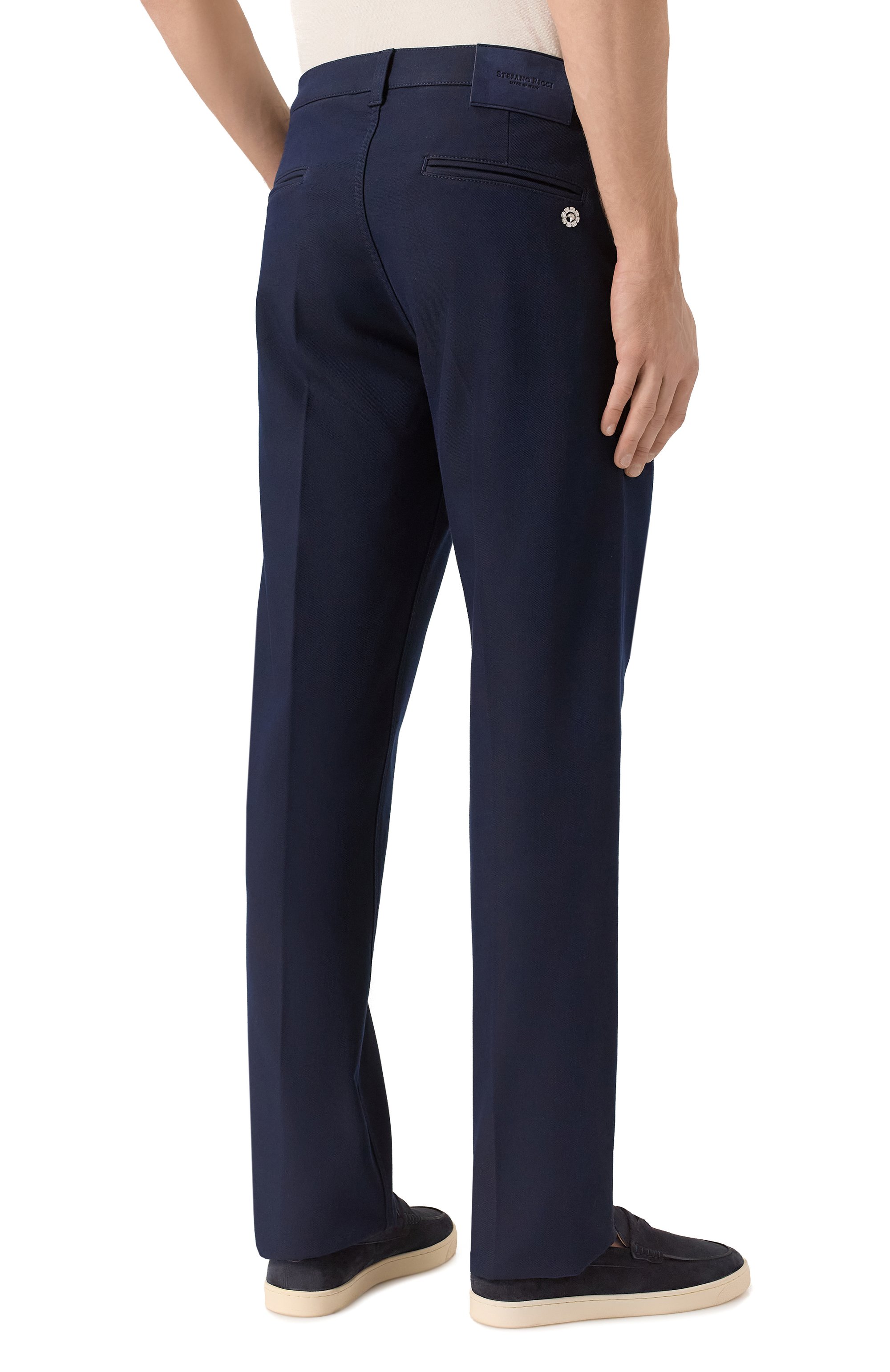 Брюки STEFANO RICCI темно-синего цвета по цене 170500 руб., арт. MFT53B1360/RT70BL, фото 4 Брюки STEFANO RICCI, арт. MFT53B1360/RT70BL, фото 4