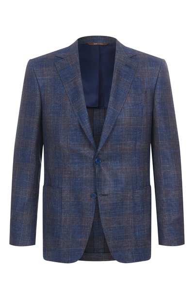 Мужской пиджак из шерсти и шелка CANALI, арт. 21288-CF02007