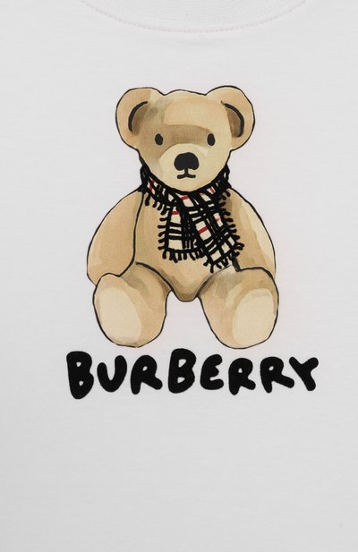 Хлопковая футболка BURBERRY, арт. 8112389, фото 3