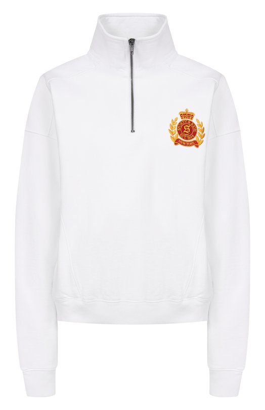 Хлопковый свитшот Sporty and Rich ST08162243WH01 Белый ST08162243WH01