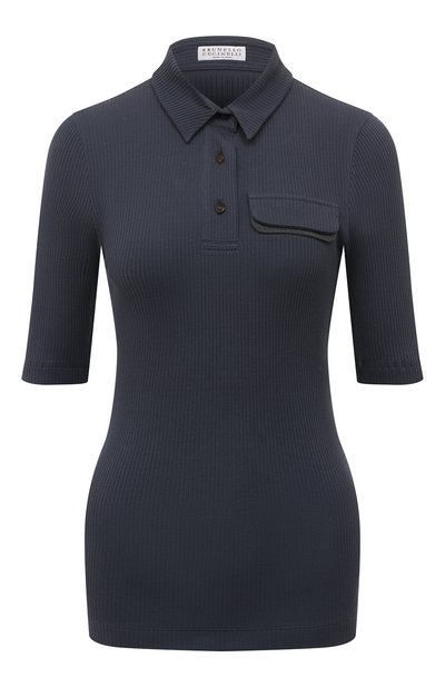 Хлопковое поло BRUNELLO CUCINELLI, арт. MH990BP192, фото 1