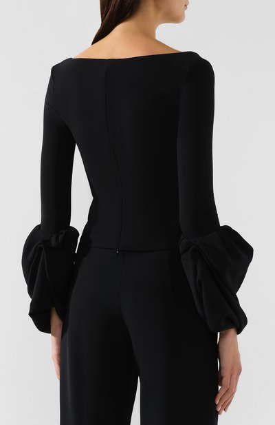 Блузка A.W.A.K.E. MODE черного цвета по цене 44550 руб., арт. AW19.T15, фото 4 Блузка A.W.A.K.E. MODE, арт. AW19.T15, фото 4