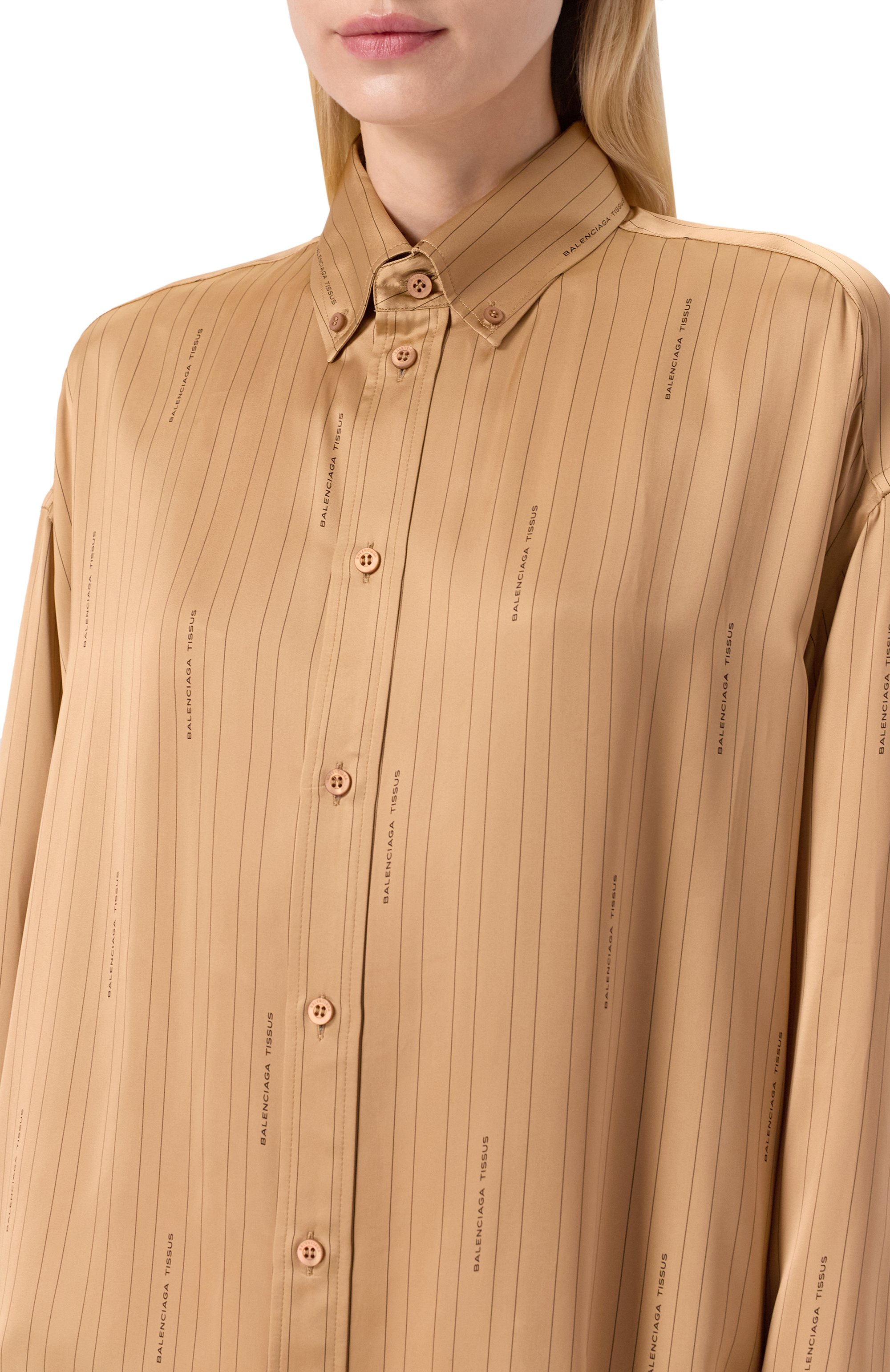 Атласная рубашка BALENCIAGA, арт. 841012/TSLA6, фото 5